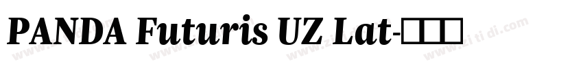 PANDA Futuris UZ Lat字体转换